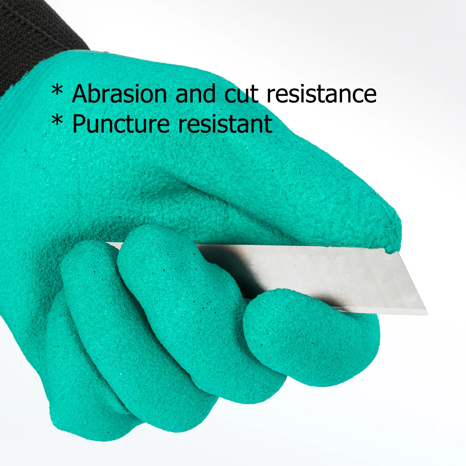 Fishing Glove Waterproof Textured Grip Anti-Slip Anti-Cut Breathable Cut Proof Stab Resistant Full Finger Catching Fish Hunting
