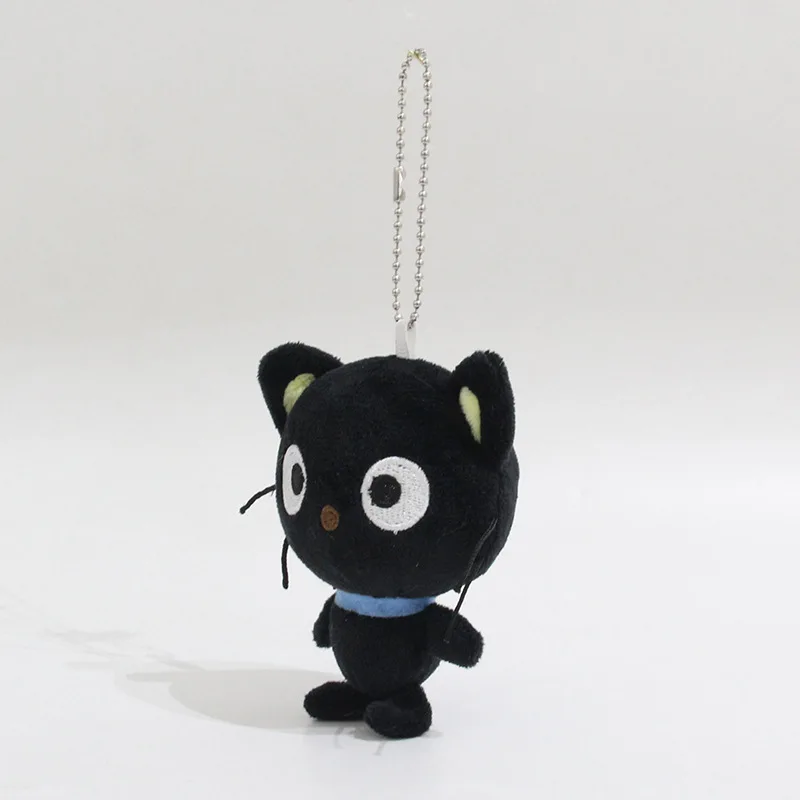Porte-clés Porte-bonheur En Peluche Chococat, Chat Noir, Accessoire De Sac