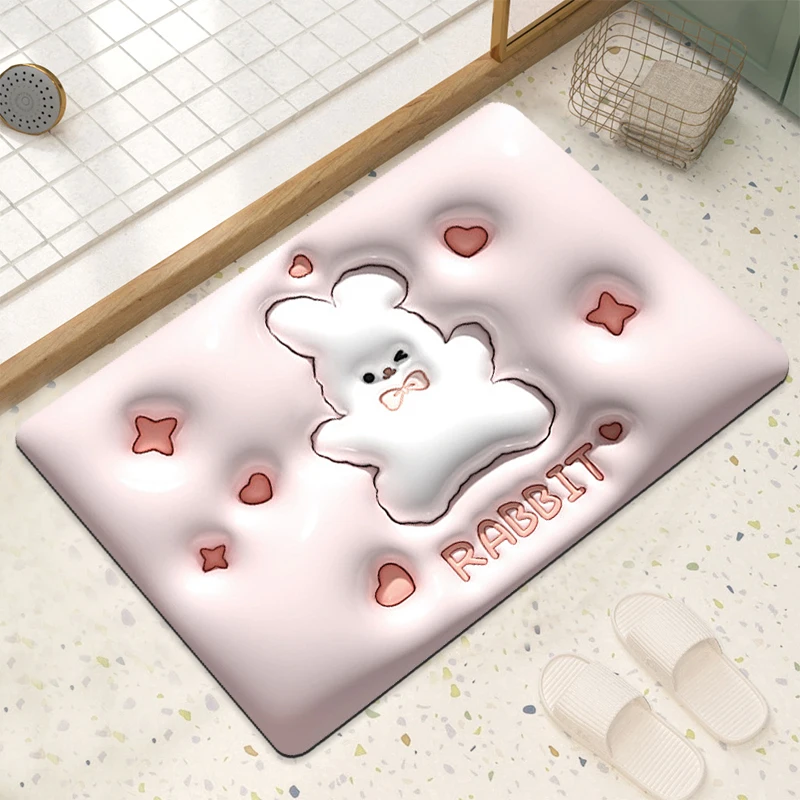 Buy Kapida Bathroom Rugs Cute 3D Visual Decorative Rugs Non-Slip