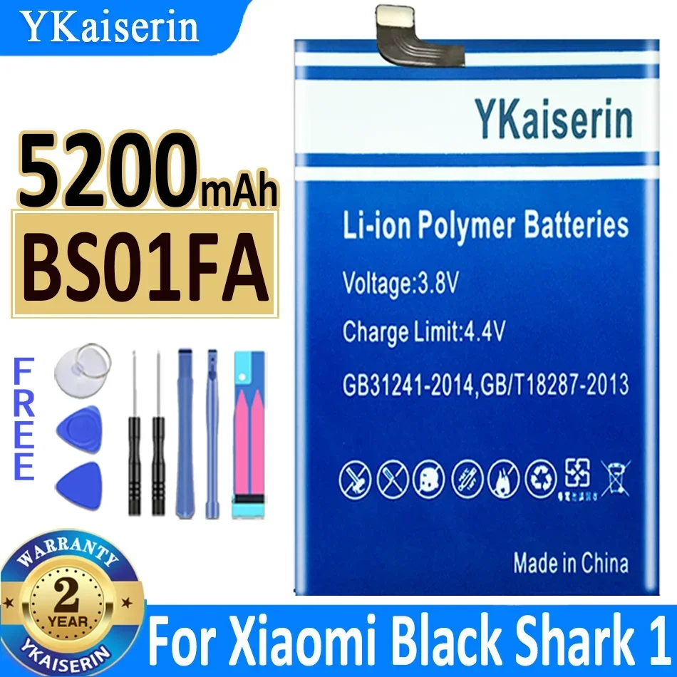 

2300mAh/5200mAh YKaiserin Battery BS01FA BS03FA BS05FA BS06FA BS08FA For Xiaomi Black Shark 1 2 3S 3 4 5 Pro 5Pro 4Pro 3Pro