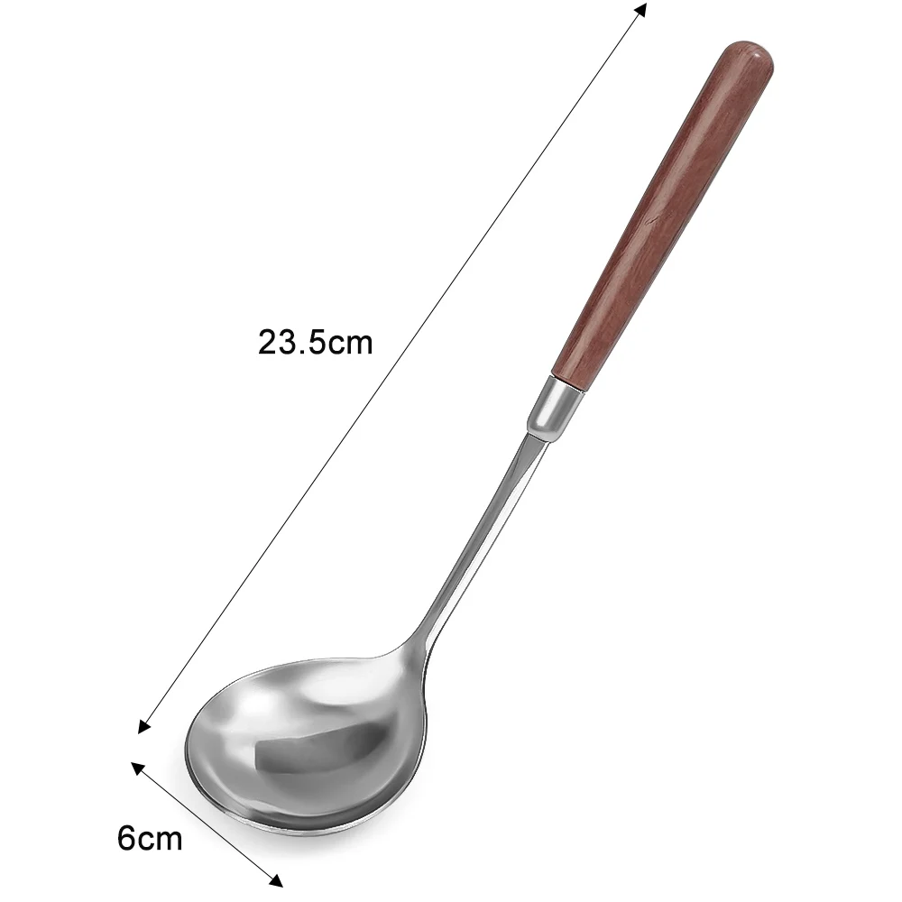 Soup Spoon Korean Stainless Steel Long Handle Thickening for Hot Pot