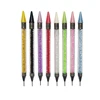 1PC Dual Heads Acrylic Metal Dotting Wax Pen Rhinestones Gem Picker Crystal Picking Nail Art Studs Dotter DIY Point Drill Tools 2