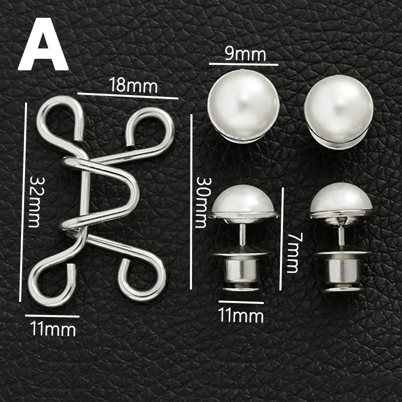 5/1Set Extender Button Adjustable Waist Buckle Set Jean Button Pins Perfect  Fit Instant for Tighten Waist Jeans No Sewing Button