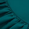 1 piece of solid color bed sheet for bedroom 100%Polyeste Elastic Band Around bedding Fitted Sheet Only (excluding pillowcases) 5