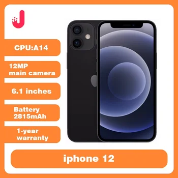iPhone 12 5G LTE sbloccato 6.1'' 4GB e 64/128GB IOS A14 Bionic Face ID cellulare iphone12
