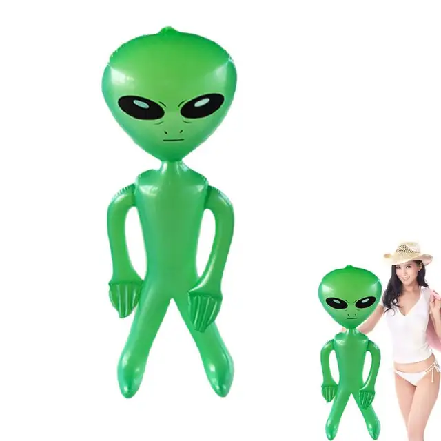 Alien muñeca inflable para adultos y niños, juguete de Horror para Halloween, Navidad, fiesta de cumpleaños, tesoros novedosos, fiesta del espacio exterior 1