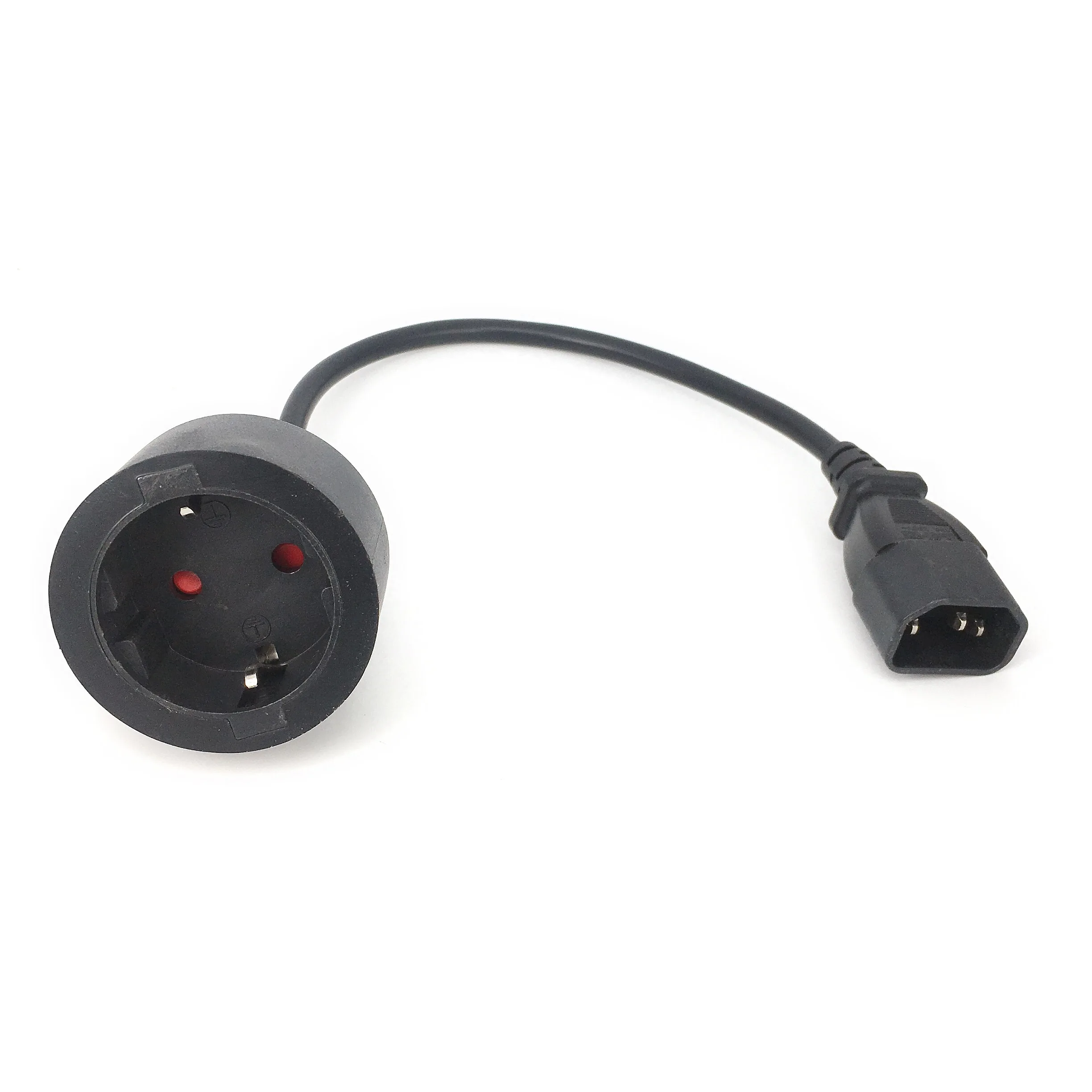 IEC320 C14 TO EU IEC 320 C14 to EU Power Socket Adapter EU AC plug power converter UPS PDU Cable plug adapter eu plug adapter