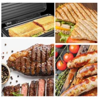 Electric sandwich maker Grill plate Panini  900W Cooking Kitchen Appliances Breakfast Waffles Machine Non-stick Iron Pan Sonifer 2