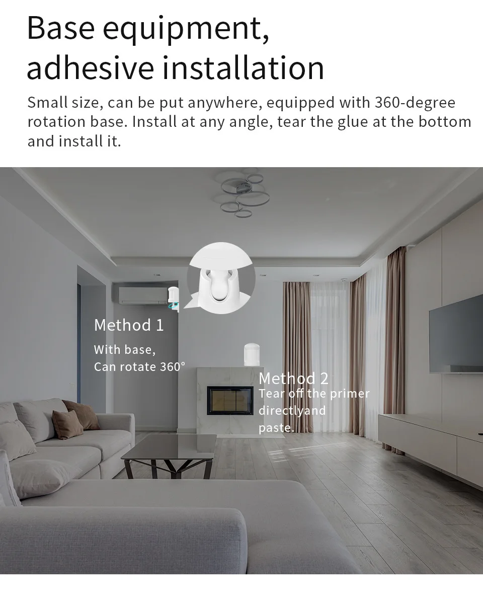 Description Picture 6 of itemTuya Zigbee Motion Sensor PIR Infrared Presence Detector Home Security Alarm Human Body Detection for Smart Life Alexa Google