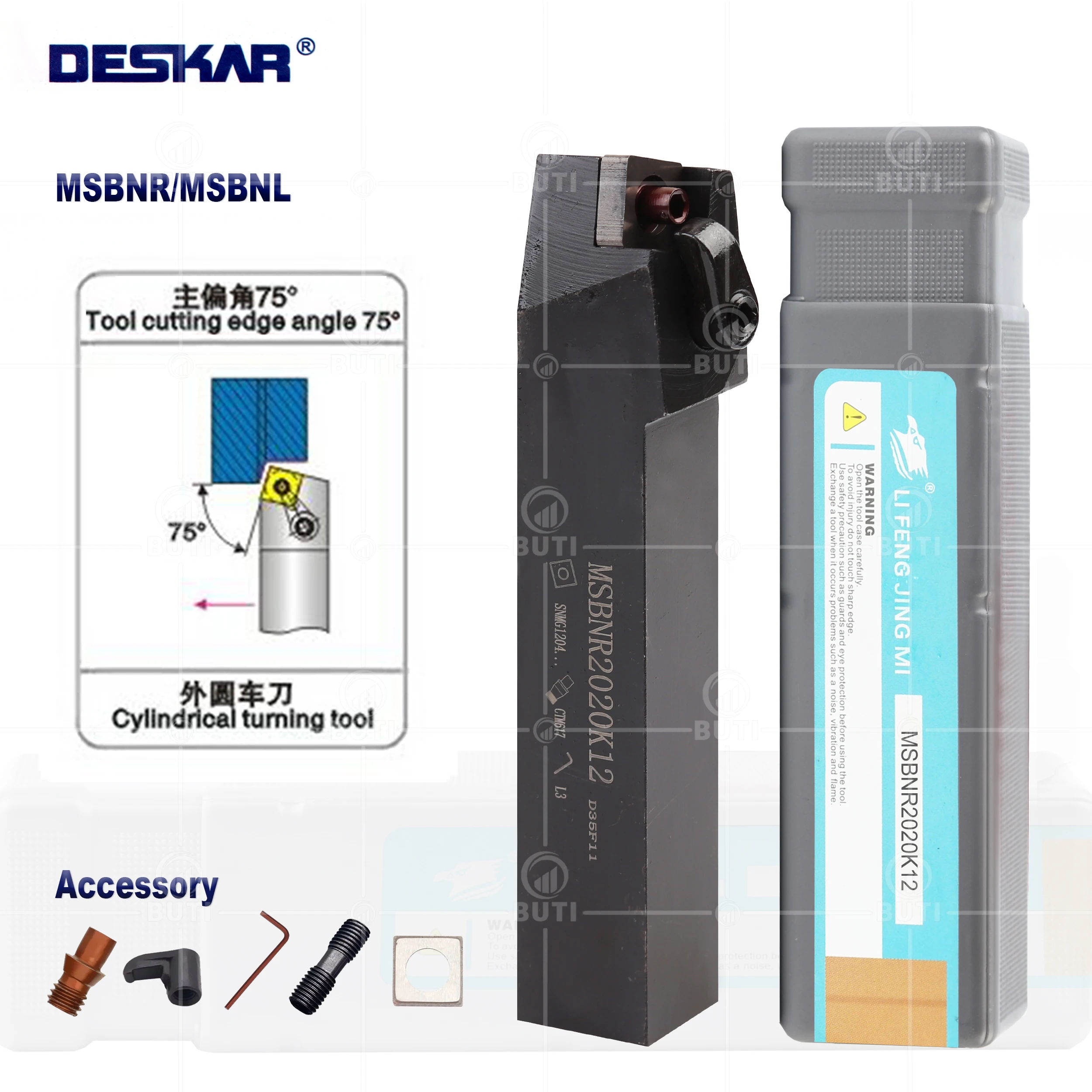 DESKAR 100% Original MSBNR1616 MSBNR2020 MSBNR2525 External Turning Tool MSBNR MSBNL Lathe Bar Turning Holder CNC Cutting Tools external turning tool holder scbcr scbcr1212h09 scbcr2020k12 scbcr1616h09 scbcr2525m12 cnc lathe machine cutting tool shank 1pcs