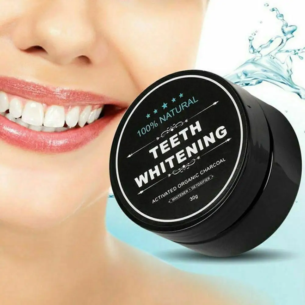 Teeth Whitening Powder Natural Activated Charcoal Breath Brightening Tartar Freshen Remove teeth whitening powder