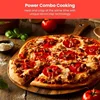 Countertop Digital Microwave Oven Unique "Cook & Crisp" Power Combo Touch Presets Digital Display Stainless Steel Handle 4