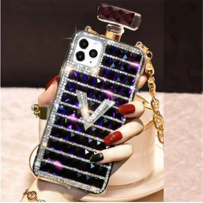 

Luxury Diamond Case TPU Rhinestone Bling Cover Coque for Iphone15Pro 14 Plus 11 12 13 mini Pro Max XSMax XR X 5 8 7Plus Cases