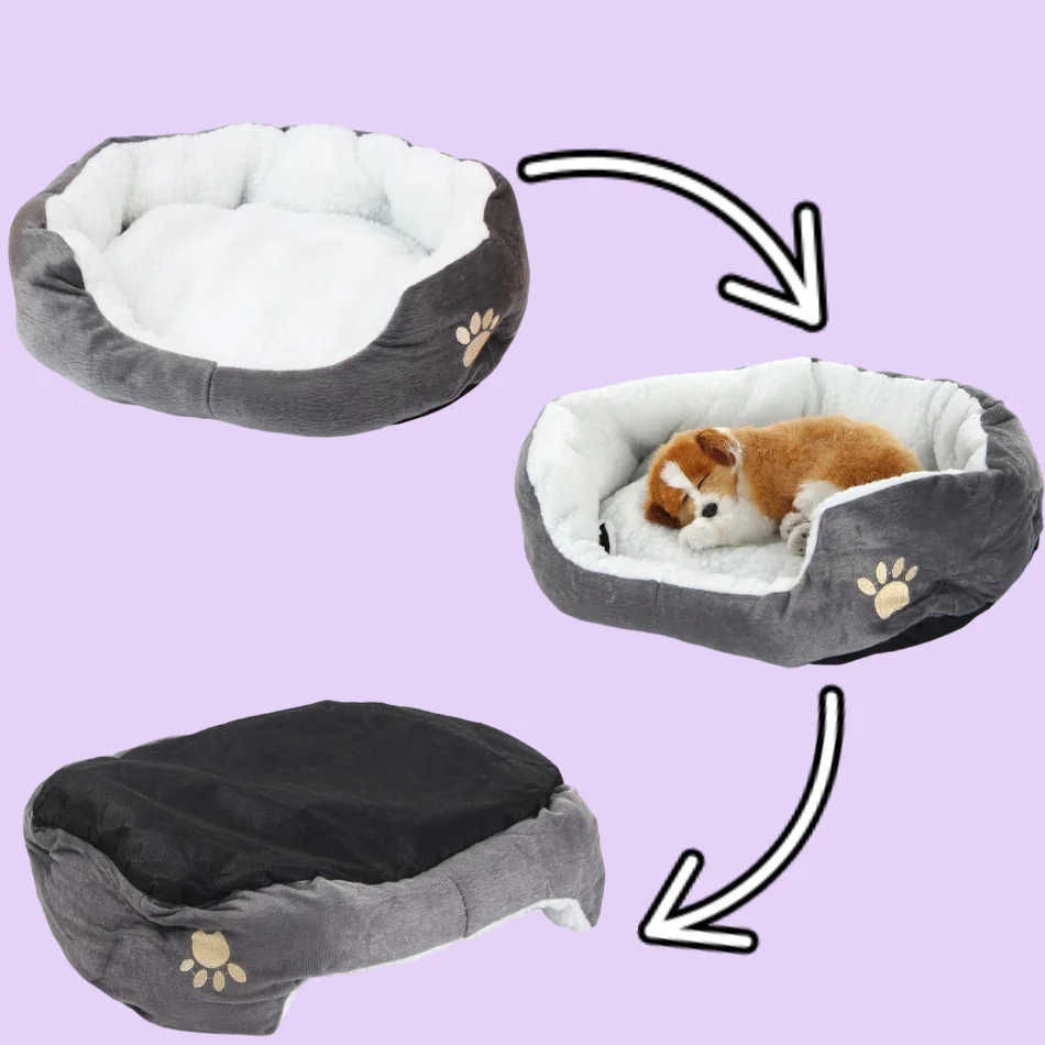 Dog Bed Cat Bed Pet Beds with Thickened PP Cotton Dog Cave and Sofa Suitable for Small Puppy Cat pet bed