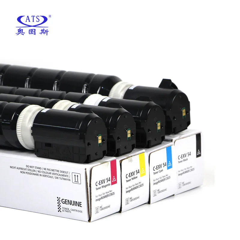 Toner Cartucho para Canon C-exv 54 C-exv54 C3025 Compatível Toner pó Copiadora Peças de Reposição 1pc tn Cor Bk420g Cmy220g - Imagem 3