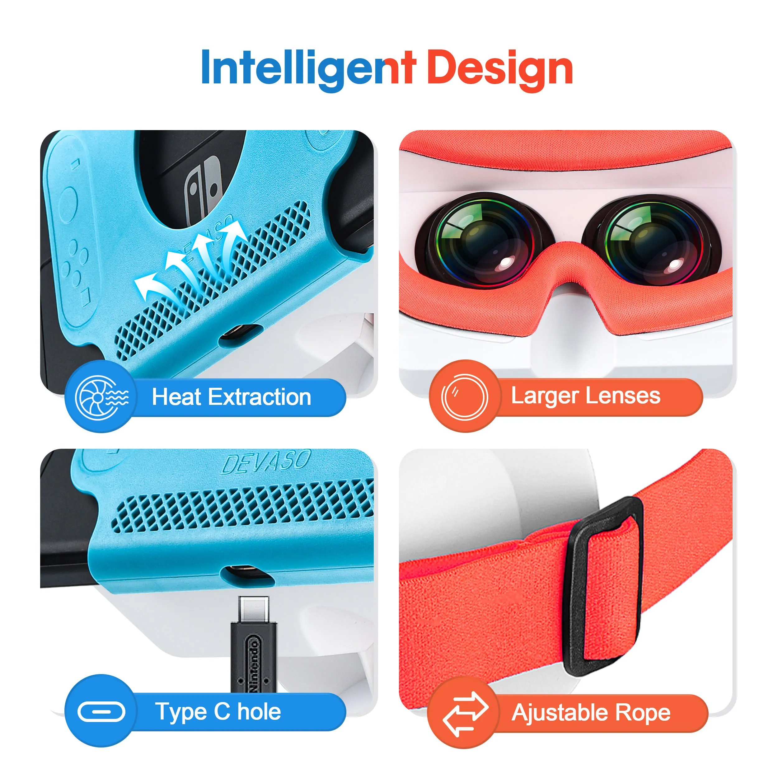 NS VR Headset for Nintendo Switch OLED Model Nintendo Switch 3D VR Virtual Reality Glasses Switch VR Labo Goggles Headset