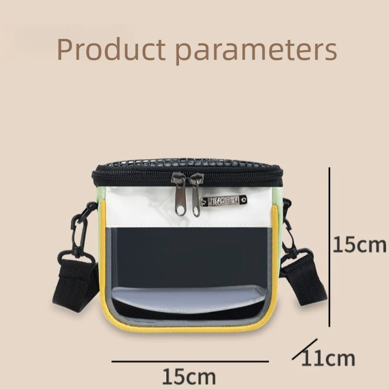Borsa da Trasporto Portatile per Piccoli Animali, Traspirante, per Viaggi e Gite, Borsa a Tracolla per Criceti e Ricci, Accessori per Esterni - immagine 4