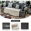3 Pieces Patio Furniture Set, PE Rattan Sectional Sofa with Cushions, All-Weather Wicker Modular Couch, Outdoor Conversa 6