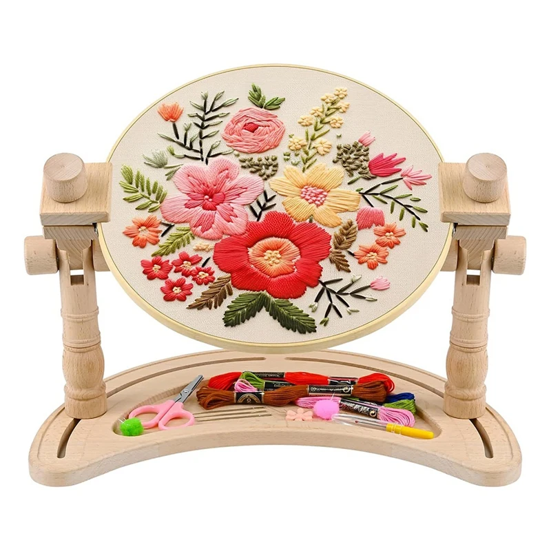 Good-Embroidery Hoop Stand Adjustable-360&deg;Rotated Embroidery Frame Stand, Embroidery Stands For Hand Work Art Craft