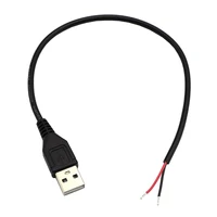 5V USB 2.0 2 Pin 2 Wire diy usb Male Jack Connector Cable Power Charge Extension Cable Cord 0.3m/1m/2m Connector Adapter - Image 5