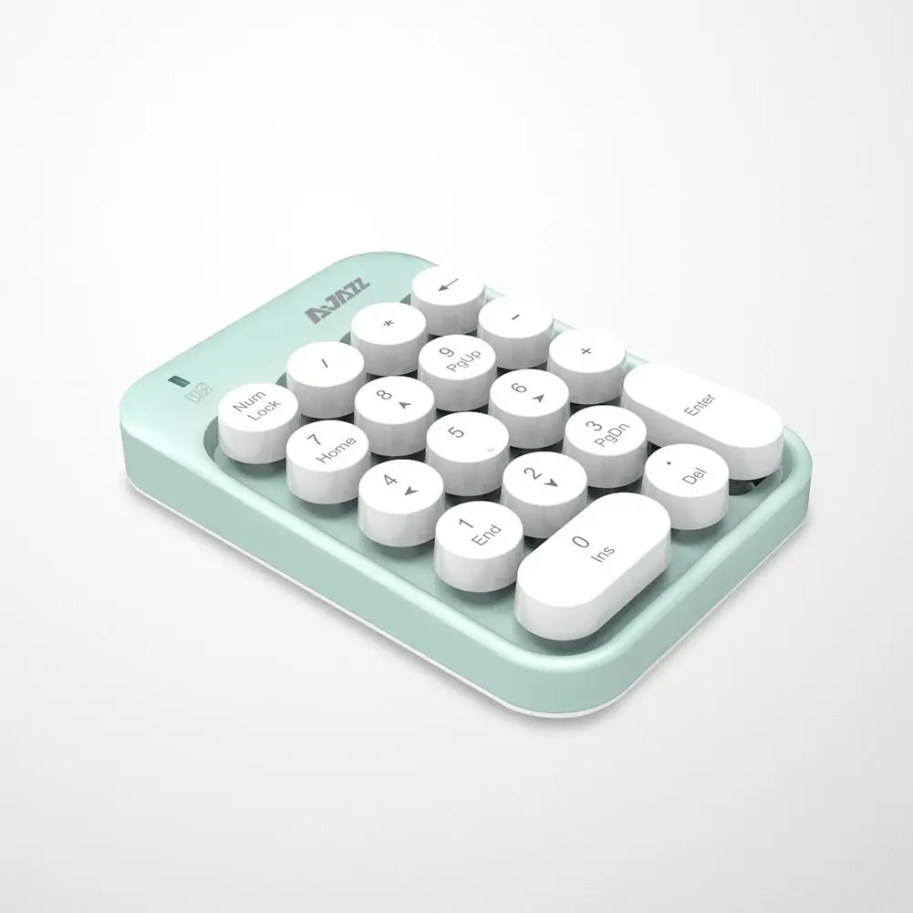 2.4g Wireless Numeric Keypad 18 Keys Mini Portable Chocolate Keycap Computer Digital Wireless Keyboard Mini Teclado 