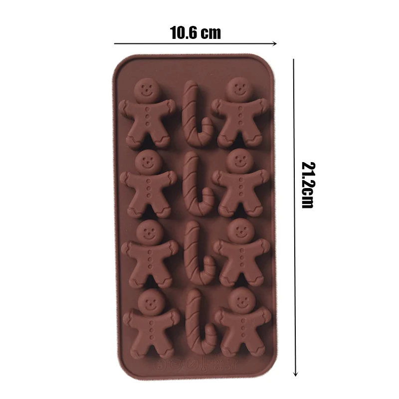 Lot De 2 Moules à Chocolat De Noël En Silicone – Formes 3D (bonhommes, Sapins, Flocons...), Résistant Au Four Et Congélateur