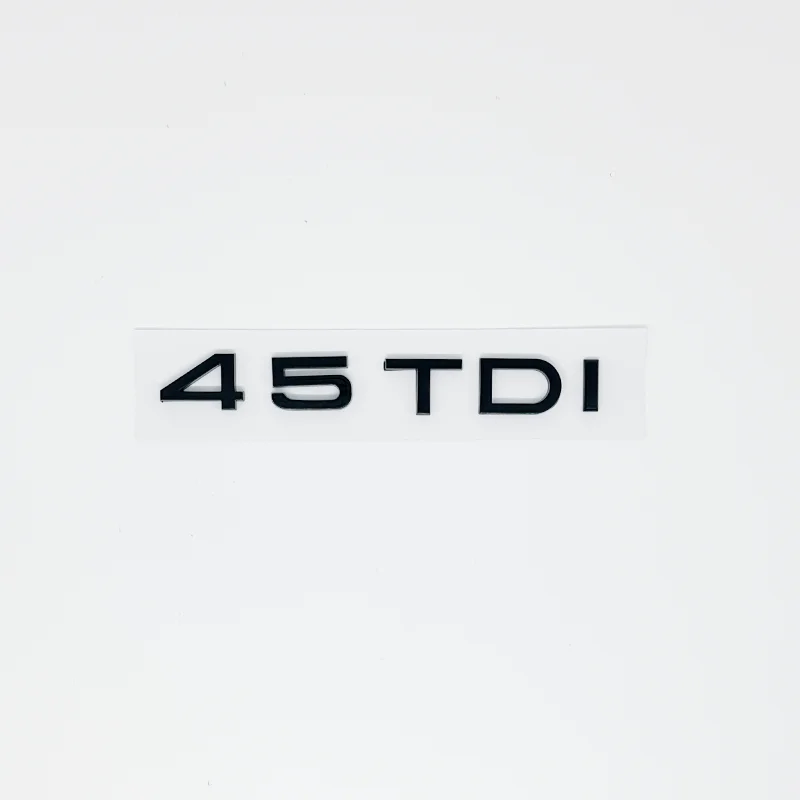 Adesivo 3D per bagagliaio auto in ABS 2.0 2.5 3.0 4.0 5.0TDI 30 35 40 45 50 55 TFSI TDI per A1 A3 A4 A5 A6 A7 A8 Q2 Q3 Q5 Q7 - immagine 6