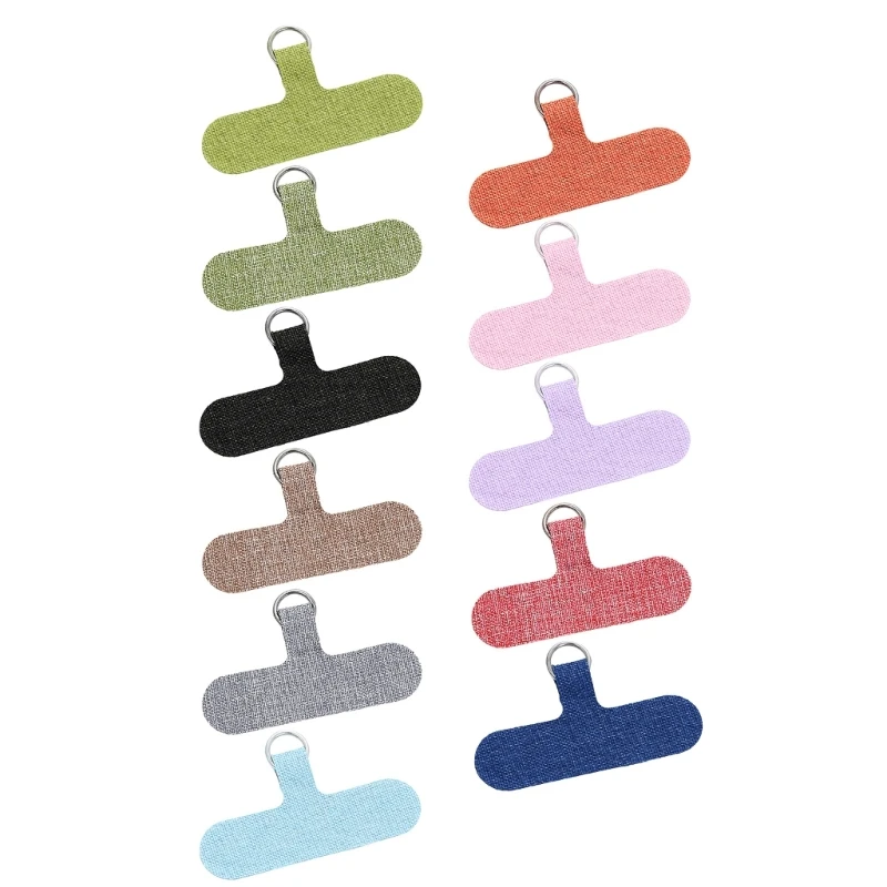

Phone Sling Tether Card Strap Patch Gasket Metal Ring Clip Hang Cord Tab 2x
