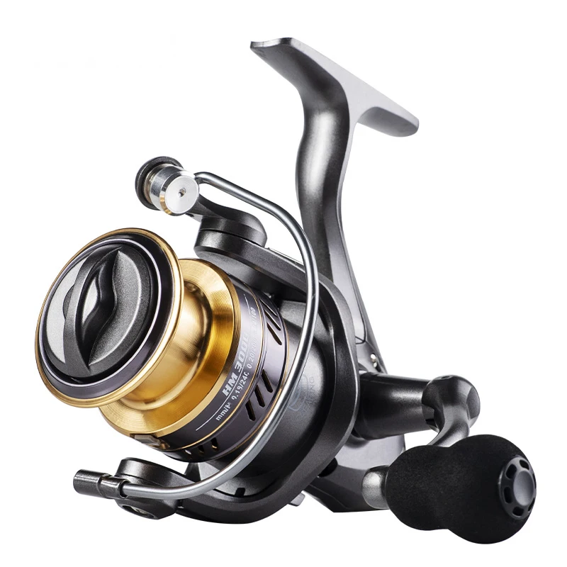 

2023 NEW Fishing Reel HM1000-7000 Spinning Reel 8kg Max Drag Reel Fishing 5.2:1 Speed Metal Spool Ball Grip Coil Fishing Reel