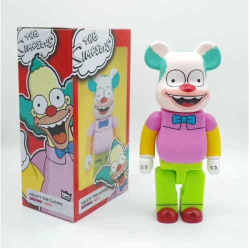 Bearbrick 400% Simpsonsly Pvc Materiale Plastica Orsacchiotto Cartone Animato Anime Silly Panther Be @ Rbrick 28Cm Bambola Regalo