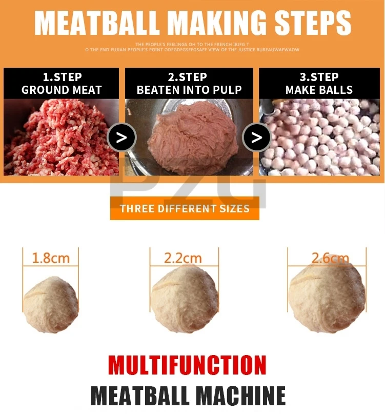 VEVOR Commercial Meatball Forming Machine 1100 Watt Meatball Maker Machine  Electric Beef Pork Ball Making Tool with Models RWJLS1100WM000001V1 - The  Home Depot