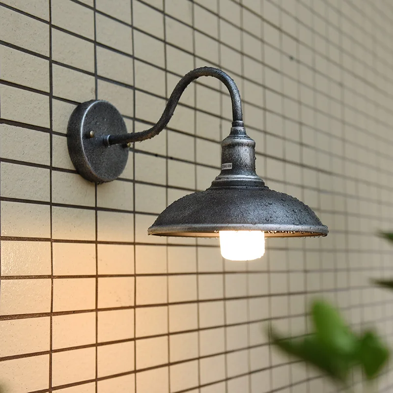 American Vintage Wall Mounted Lamp Indoor Outdoor Waterproof Decor LED Wall Light