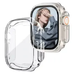 Ultra-Clear Soft TPU Protective Case & Screen Protector for 38MM Series 1 2 3 (Transparent Case)