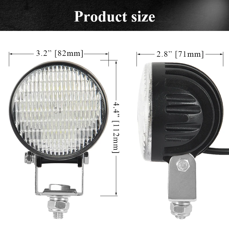 3 Inch Car LED Fog Lights Motorcycle Headlight Spot Flood Bumper Work Lamp for UAZ UTV Tractor Off Road 4x4 SUV Pickup Truck