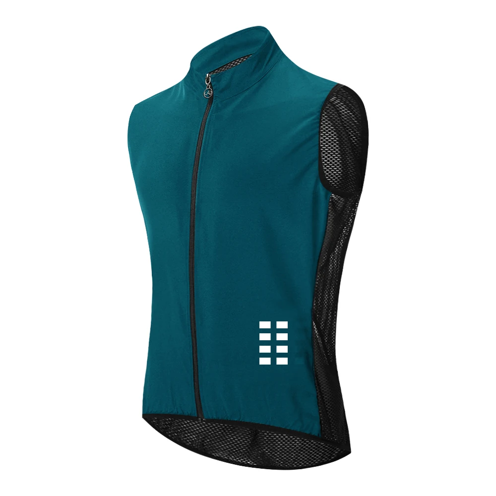 WOSAWE Windproof Cycling Vest Breathable Running Vest MTB Bike Bicycle Reflective Clothing Men Women Sleeveless Cycling Jacket 2