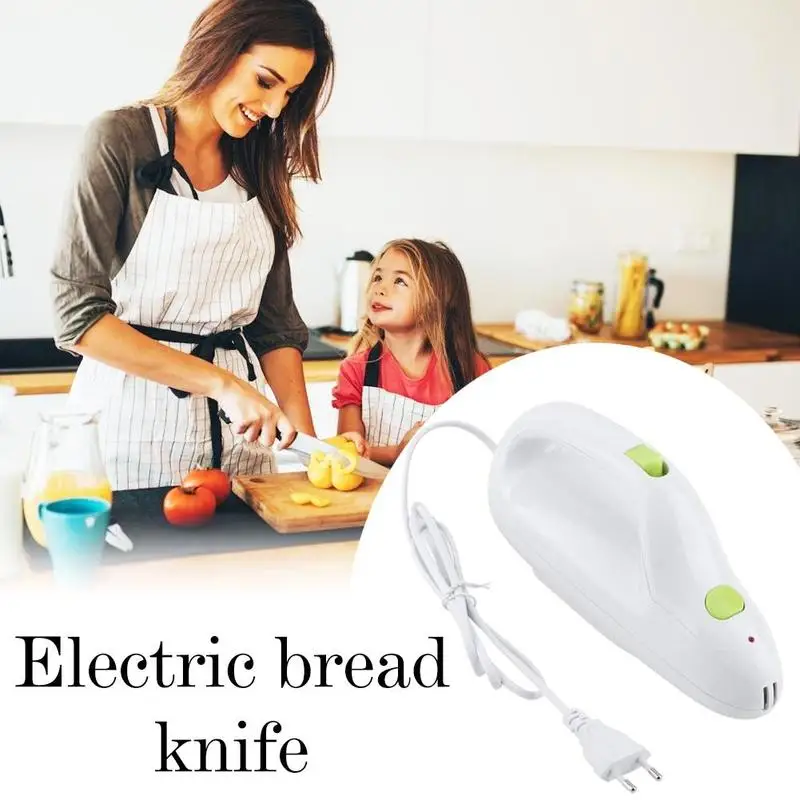 European/American standard electric frozen meat knife bread and pastry steel automatic serrated cutting electric kitchen