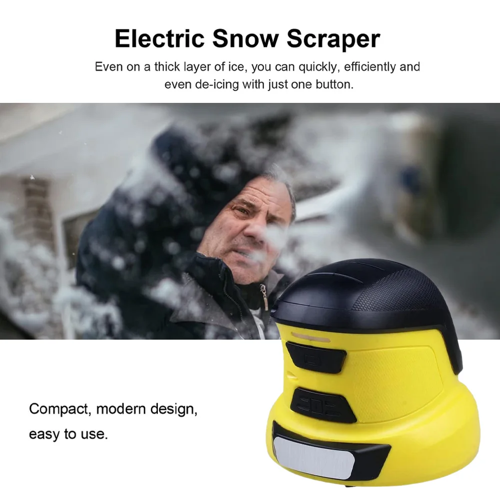 Electric Ice Scraper, 11.1 W Usb Rechargeable Cordless Electric Handheld  Ice Scraper For Ice, Portable Rotating Disc Snow Scraper For Car Snow  Removal