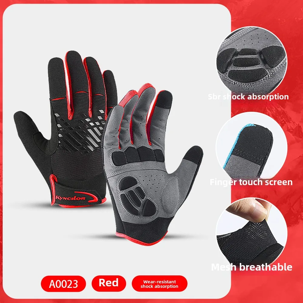 Cycling Gloves Outdoor Mountain Bike Finger Shock Absorption Wear-Resistant Breathable Men's And Women's Sports Cycling Gloves