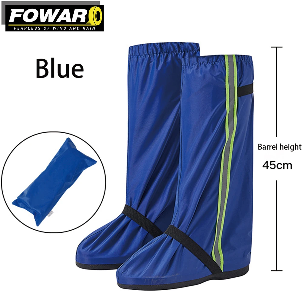 Motorcycle Wear-resistant High-tube Waterproof Rain Boot Cover Outdoor Travel Rain Shoe Covers Motocross Riding Sport M-3XL