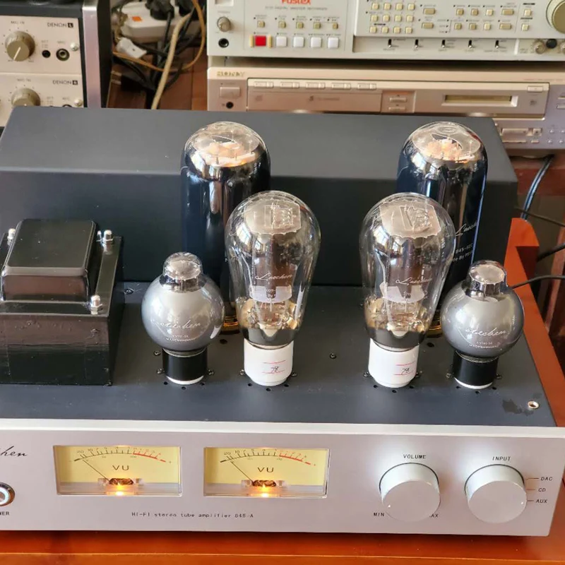 OldChen 300B 845 With VU Meter Tube Amplifier SingleEnded Class A Amp
