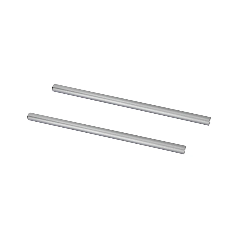 HDRIG 2Pcs Dia 15mm Aluminum Tube Rod 10cm 20cm 25cm 30cm for Follow Focus Lens Support Rig Rail Cage System SLR Cameras Studio