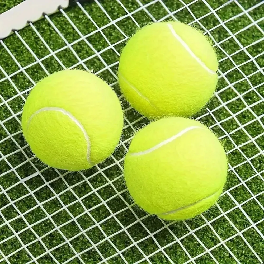 Rubber Tennis 3 Pcs Advanced Training Durable And Highly Elastic Suitable For Beginners