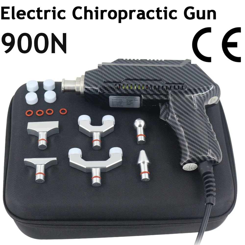 

6 Heads Chiropractic Adjusting Tool Spine Correction Gun Adjustable Intensity Therapy Spinal 900N New Health Care Body Massager