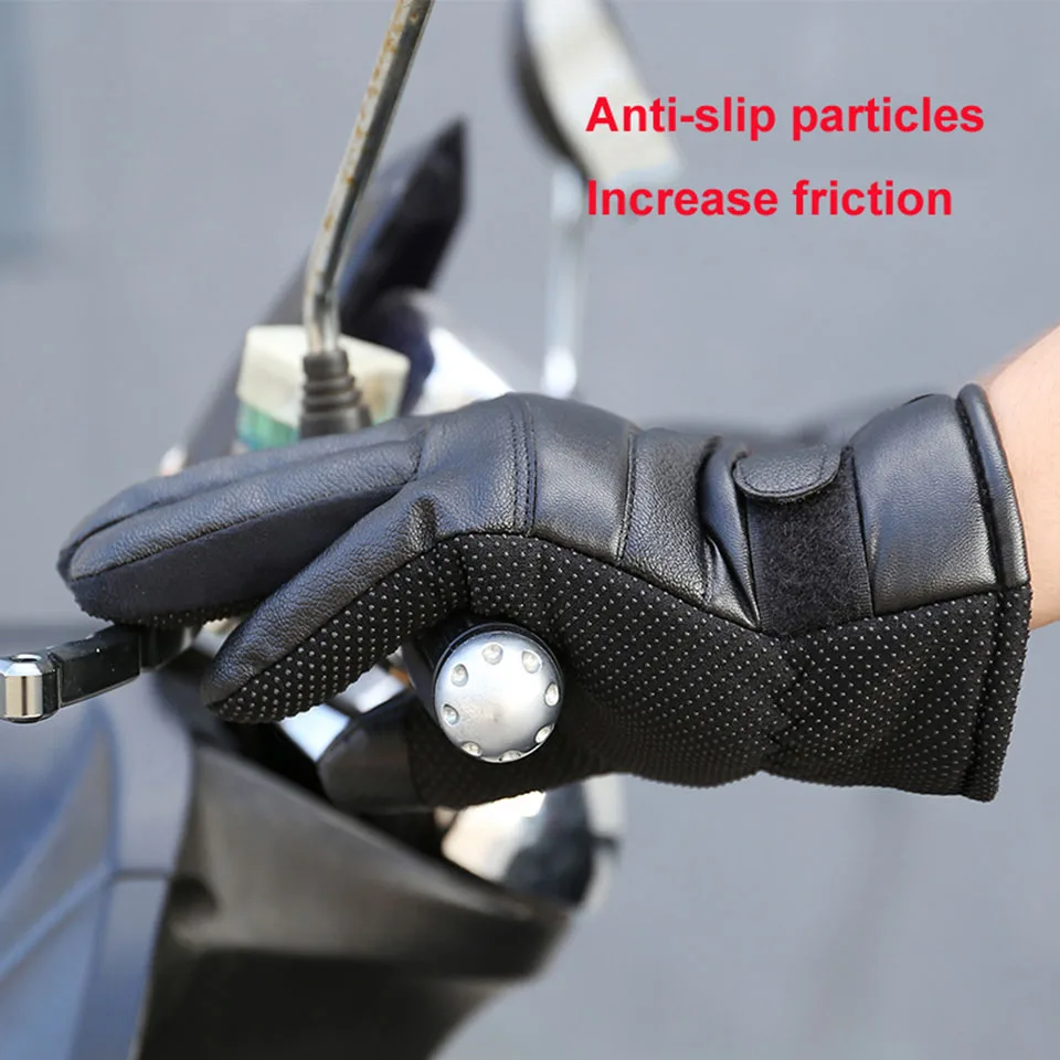 GTUBIKE Motorcycle Electric Glove Winter Warmth Cold Resistance Touch Screen Outdoor Sport Gloves Motorcycle Heating Gloves
