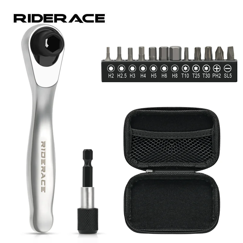 QKURT Chiave Pedali Bici, Chiave per Bicicletta a Doppia Faccia 15, 16, 17 mm Strumento per la rimozione di Riparazione per Ciclismo Mountain Bike MTB BMX