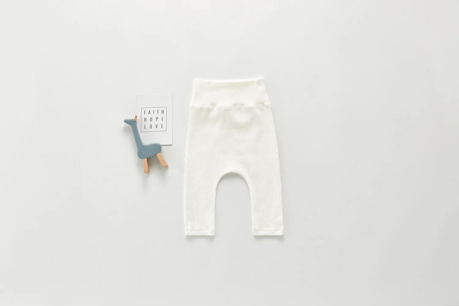 Spring And Autumn Newborn Infant Baby Boys And Girls Cotton Solid Color High Waisted Leggings Kids Fashion Baby Clothing 6