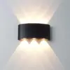 led wall sconces modern indoor outdoor lamp, white up down wall mount lights for living room hallway bedroom decor