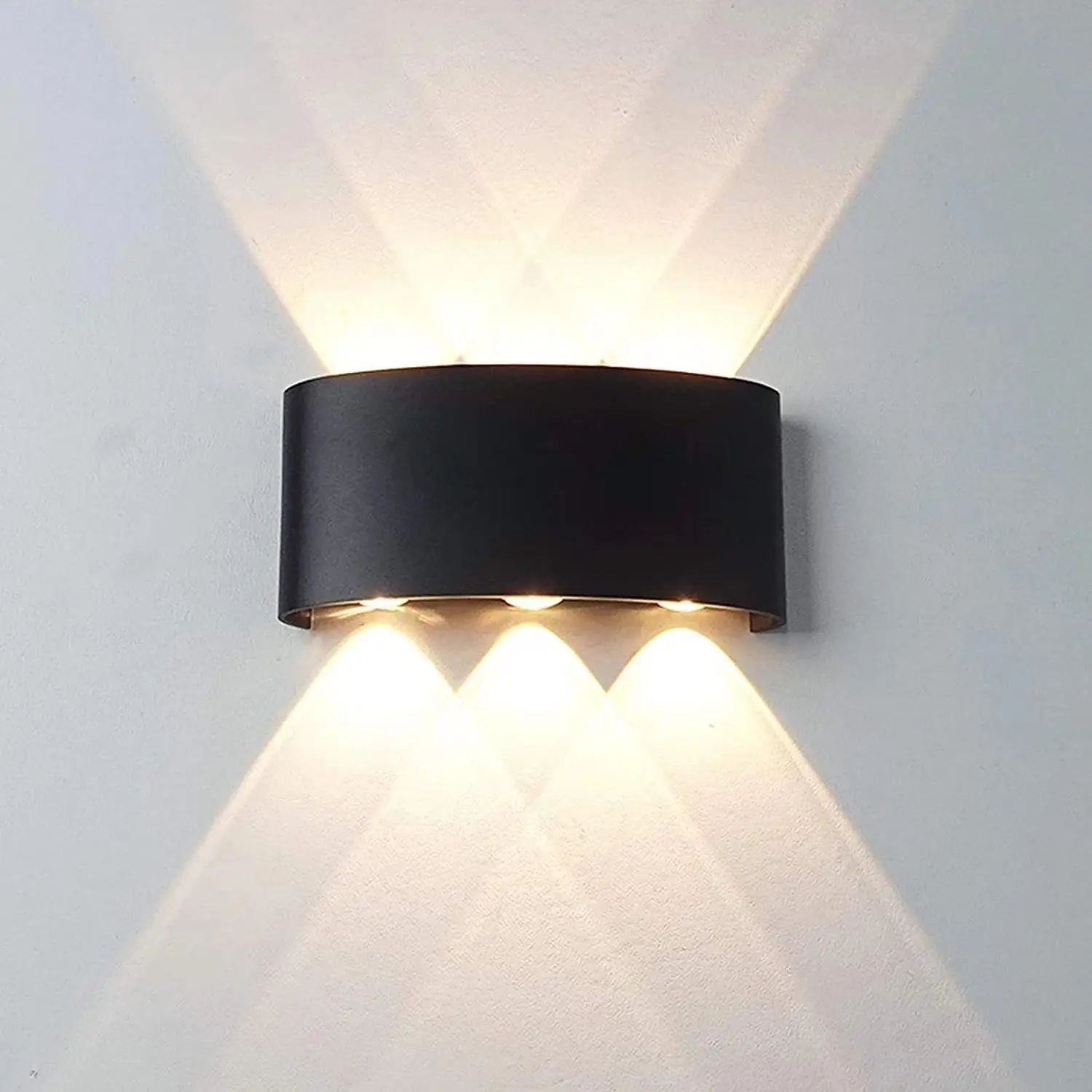 Monzana LED Wandlamp 48cm Dimbaar Stekkerlamp Touch-Schakelaar