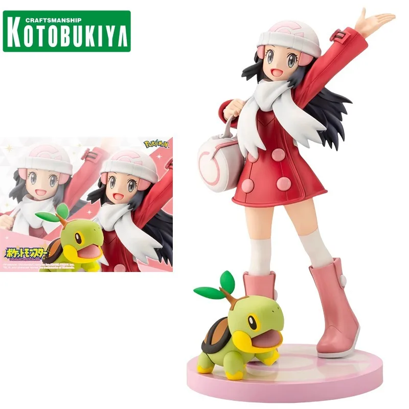 

KOTOBUKIYA Original Pokemon Anime Figure ARTFX J Dawn Turtwig Action Figure Toys for Kids Gift Collectible Model Ornaments