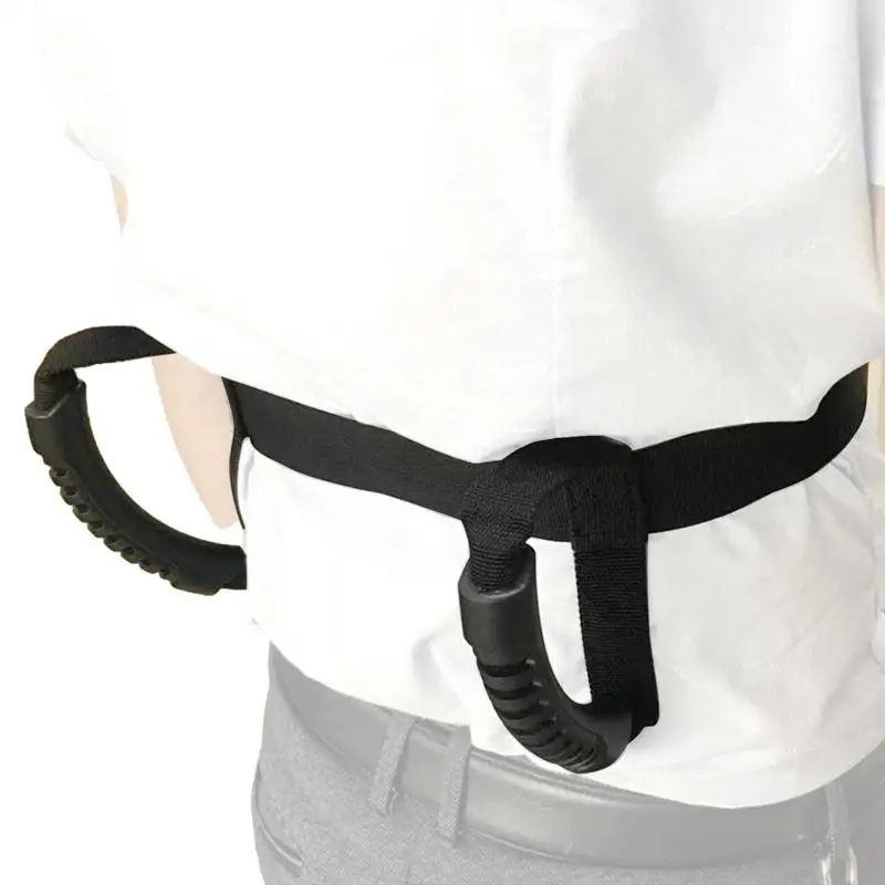 

Rear Seat Passenger Grip Oxford Cloth Belt Handles For Passager With Breathable 3D Mesh Rear Passenger Belt Solid Adjustable For